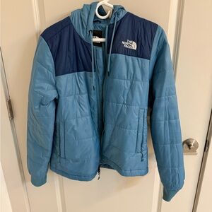 The North Face Two-Tone Blue Quilted Jacket